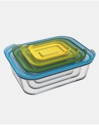Joseph Joseph - Nest™ Glass 4-piece Food Storage Set (Multicolour)