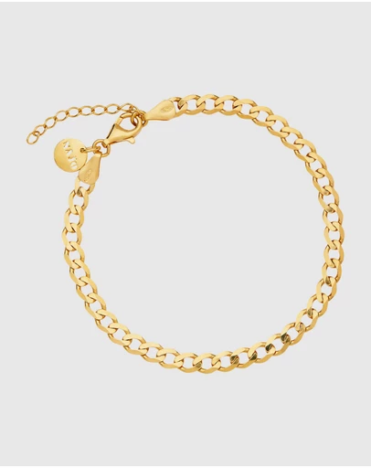 Najo - Marchioness Yellow Gold Petite Bracelet (18.5cm+ext)