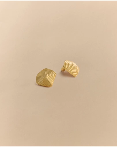 Trenery - Maelis Stud Earrings in Soft Gold