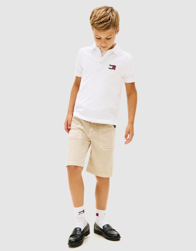 Tommy Hilfiger - Boys Regular Fit Wavy Flag Polo Shirt - Teens