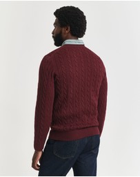 Gant - Cotton Cable Crew Neck Knit