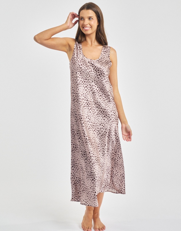 Love and Lustre - Mono Silk Long Nightdress