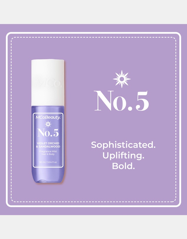 MCoBeauty - Fragrance Mist Hair & Body 90ml - No.5 (Violet Orchid & Sandalwood)