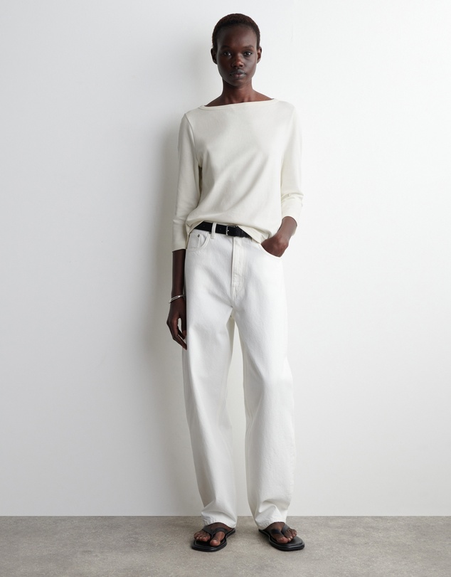 COS - 3/4 Sleeve Cotton Top