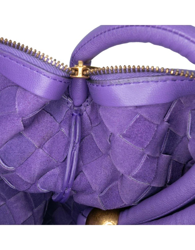 Pre-Loved by Azura Reborn - Pre-Loved Small Nappa Intrecciato Turn Pouch