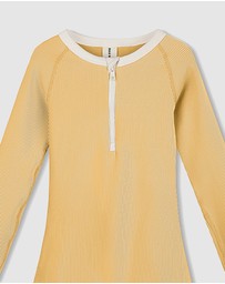Zulu & Zephyr Mini - Mini Stripe Rib Rashie Onesie - Kids