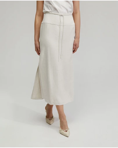 Oxford - Rose Linen Blend Skirt