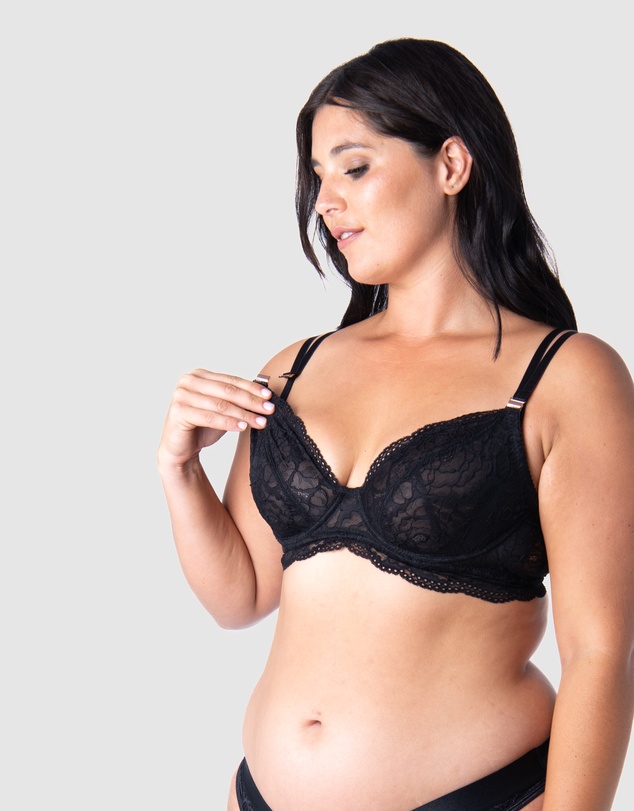 Hotmilk Maternity Lingerie - Heroine Plunge Nursing Bra - Flexiwire