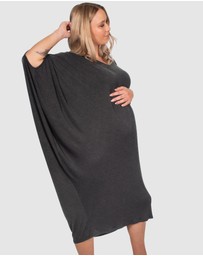 B Free Intimate Apparel - Maternity Bamboo V Neck Draped Dress