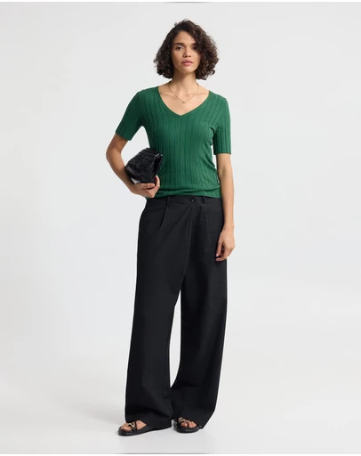 Oxford - Lucy Rib V-Neck Knit