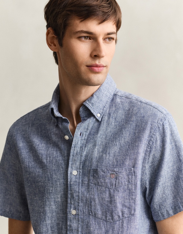 Gant - Cotton Linen Short Sleeve Shirt