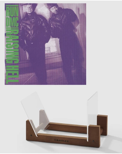 Sony Music - Run Dmc Raising Hell Vinyl Album & Crosley Record Storage Display Stand