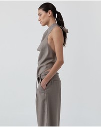 St. Agni - Wool Cowl Backless Top