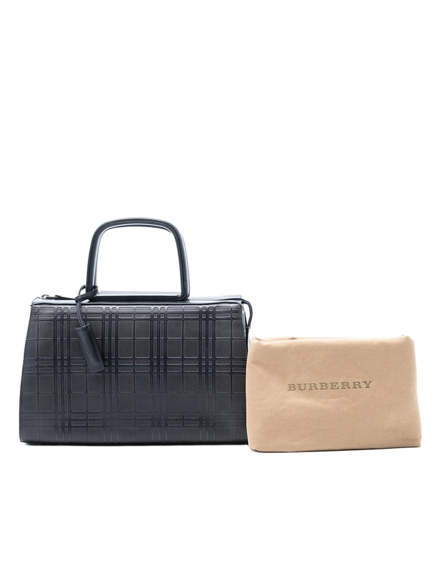 Pre-Loved by Azura Reborn - Pre-Loved House Check Embossed Leather Handbag