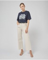 DRICOPER DENIM - Amy Navy Printed Tee