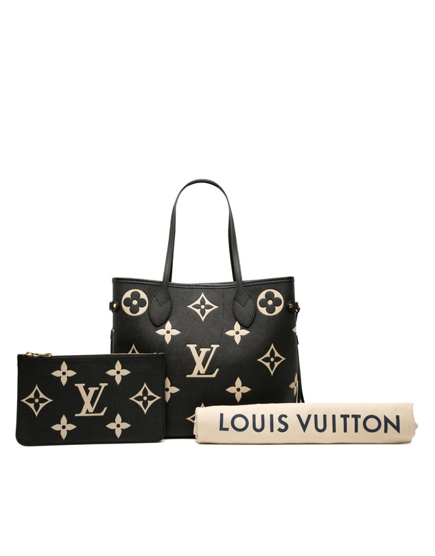 Pre-Loved by Azura Reborn - Pre-Loved Bicolor Monogram Giant Empreinte Neverfull MM