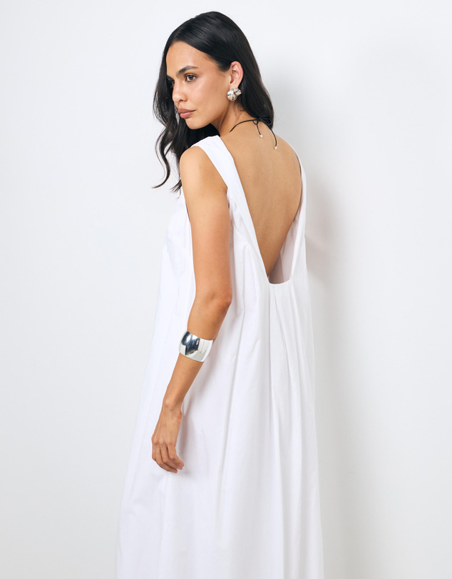 AERE - Jori Cotton Scoop Back Maxi Dress