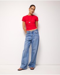 AERE - Bella Ruched T-Shirt