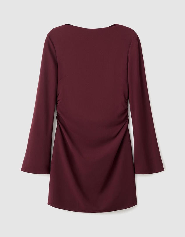 M.N.G - Boat-Neck Ruched Dress
