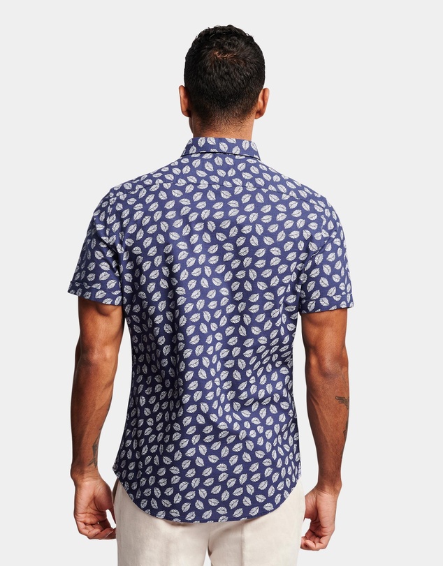 Brooksfield - Leaf Print Casual Shirt
