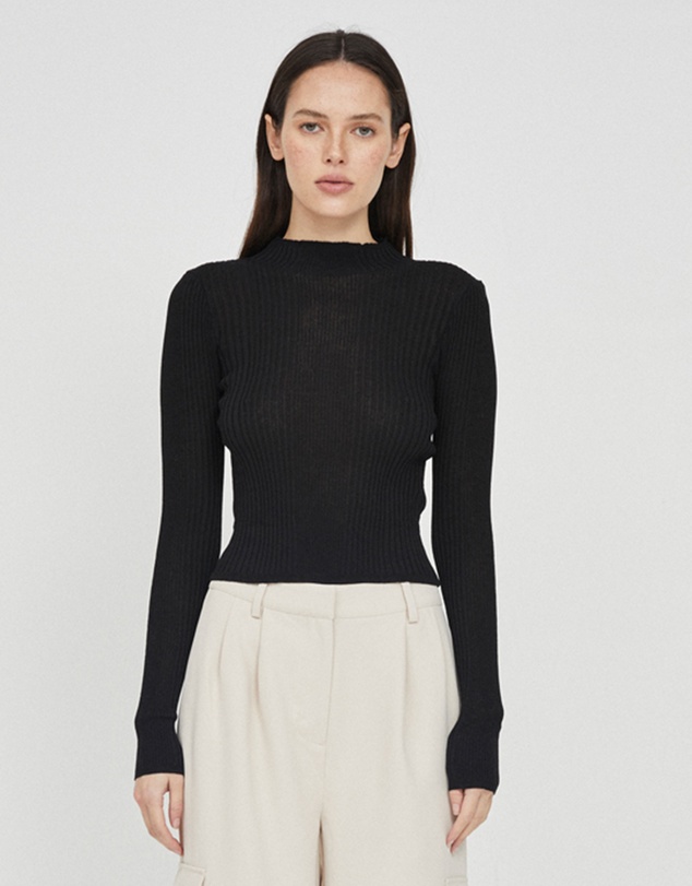 FRIEND of AUDREY - Finn Ribbed Knit Top