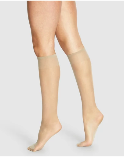 Levante - 3 Pack Eclipse Matte Knee High (2 Pair Per Pack)