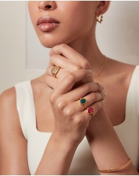 Ottoman Hands - Lucia Emerald Cocktail Ring
