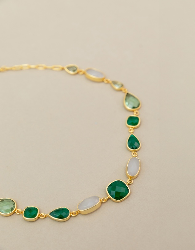 Meshca - Trapeze Vert Necklace