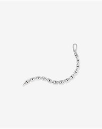 Michael Hill - Men's 0.30 Carat TW Men's Black Diamond Link Bracelet in Sterling Silver