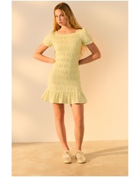NEXT - Shirred Puff Sleeve Mini Dress