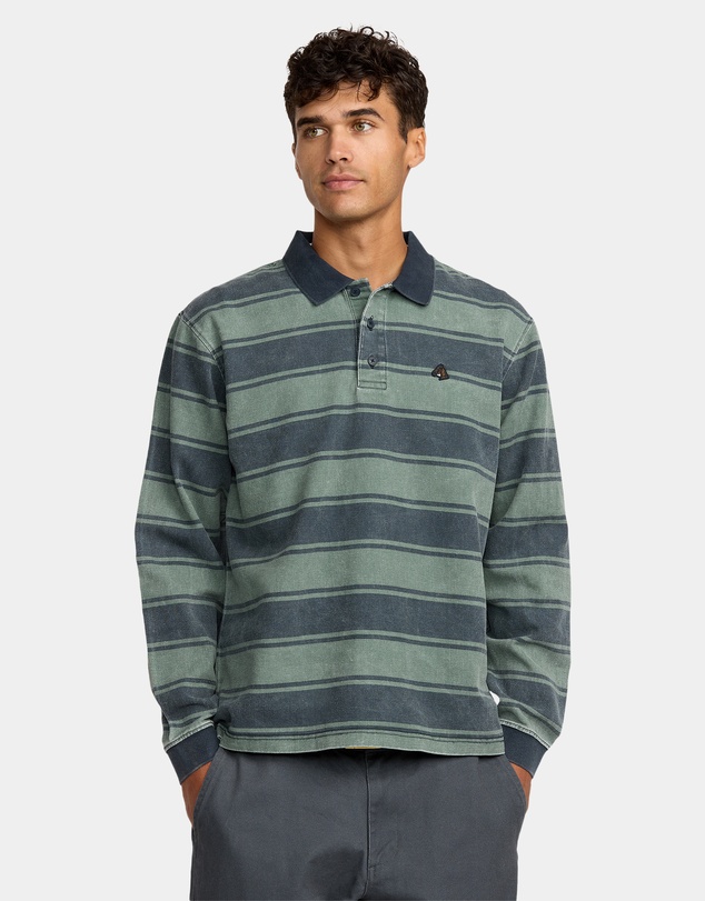 RVCA - Mens KSL Polo Long Sleeve Shirt