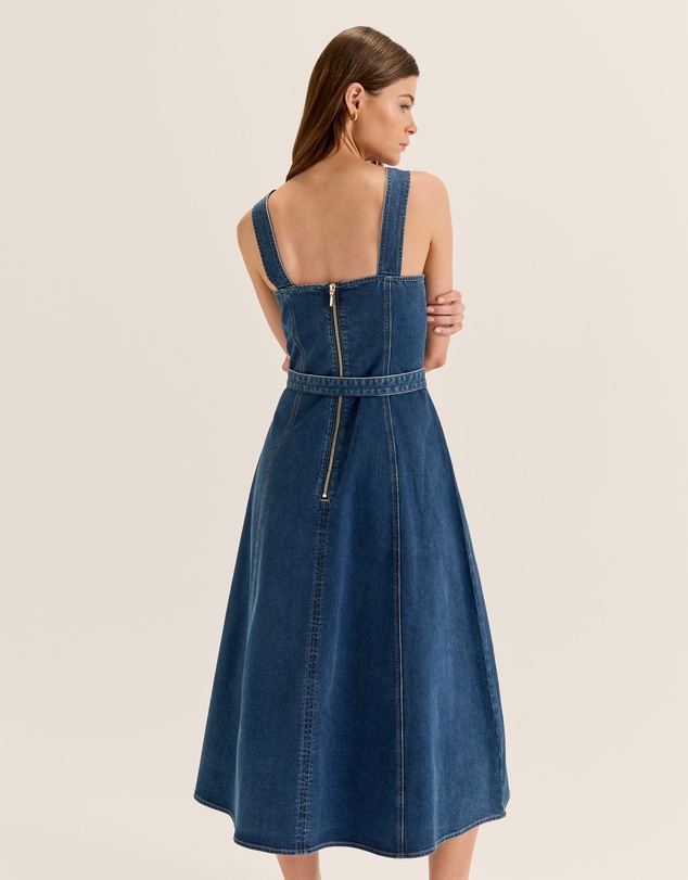 Review - Farrah Denim Midi Dress