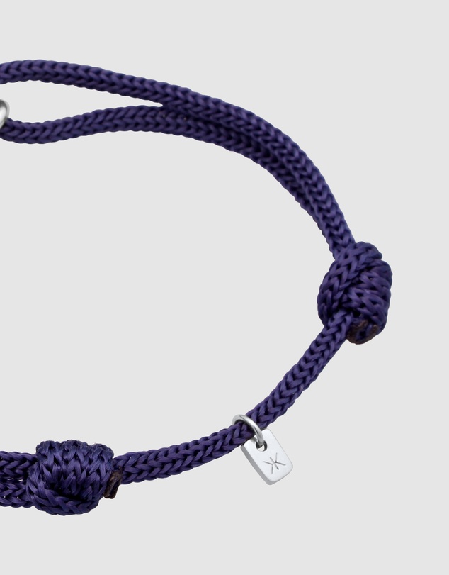 Kuzzoi - ICONIC EXCLUSIVE - Nylon Bracelet with Sterling Silver Details