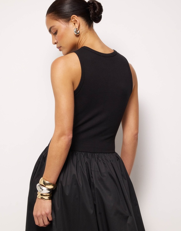 AERE - Avalon Bubble Hem Midi Dress