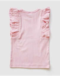 WITH LOVE FOR KIDS - Shimmy Wide Rib Tank Top - Kids