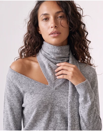 Style Addict - Wren Top - Light Grey