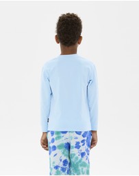 Rock Your Kid - Chill Out David Long Sleeve T-Shirt in Light Blue