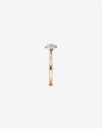 Michael Hill - 0.10 Carat TW Round Cluster Diamond Promise Ring in 10kt Yellow and White Gold