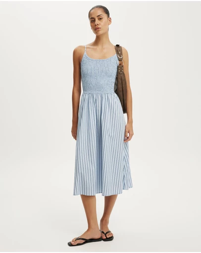 Cotton On - Remy Shirred Bodice Midi Dress