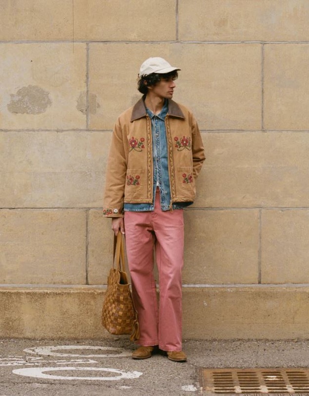 Found - Canvas Embroidered Work Jacket