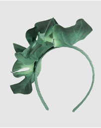 Max Alexander - Mostrera Leafs Green Headband Fascinator
