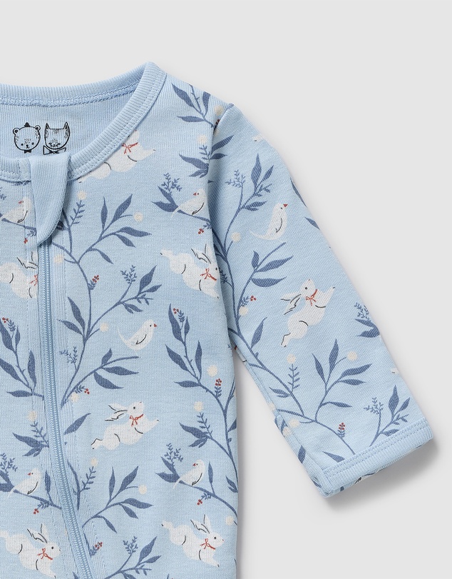 Wilson & Frenchy - Organic Zipsuit With Feet - Babies