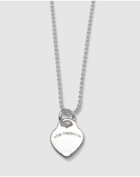 Von Treskow - Fine necklace with VT flat heart