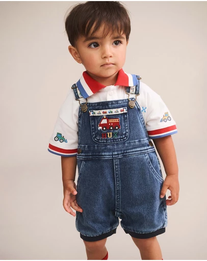 Huxbaby - Construction Hux Knit Romper - Babies-Kids