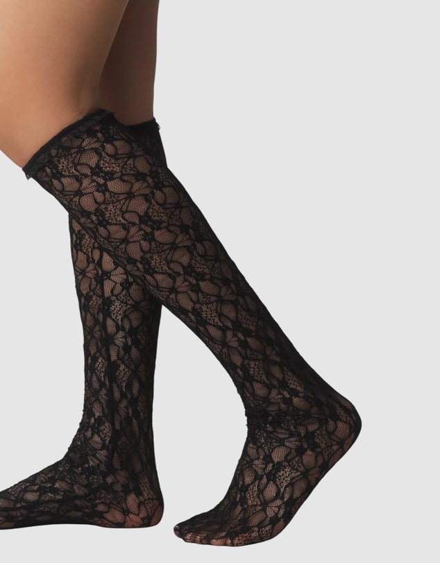 High Heel Jungle - Lace Knee Socks