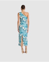 Romance by Honey and Beau - Seanna One Shoulder Midi Dress