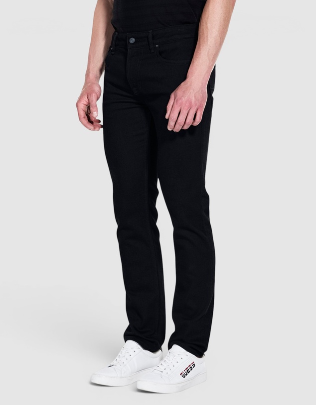 GUESS - Mid-Rise Angels Straight Leg Jeans