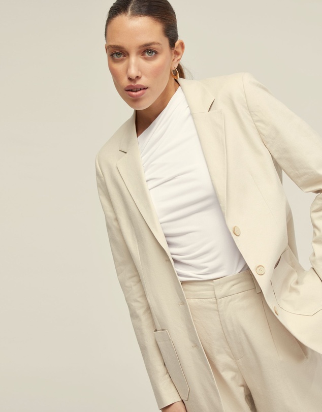 Oxford - June 3 Button Linen Jacket