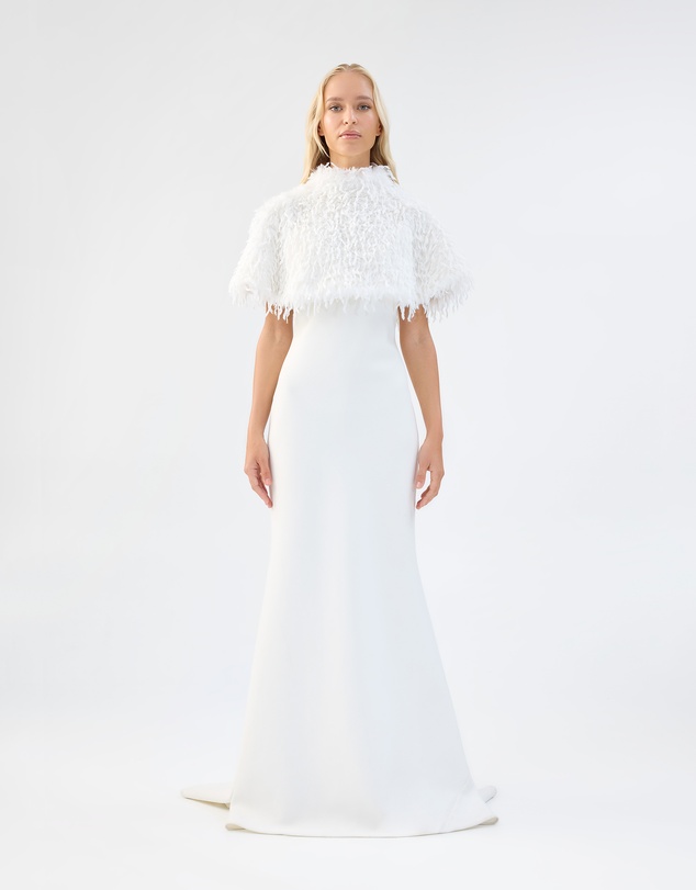 Unreal Fur - White Wedding Capelet