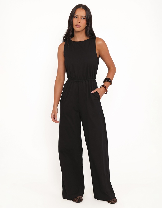 Petal & Pup - Sansa Stretch Jumpsuit - Black